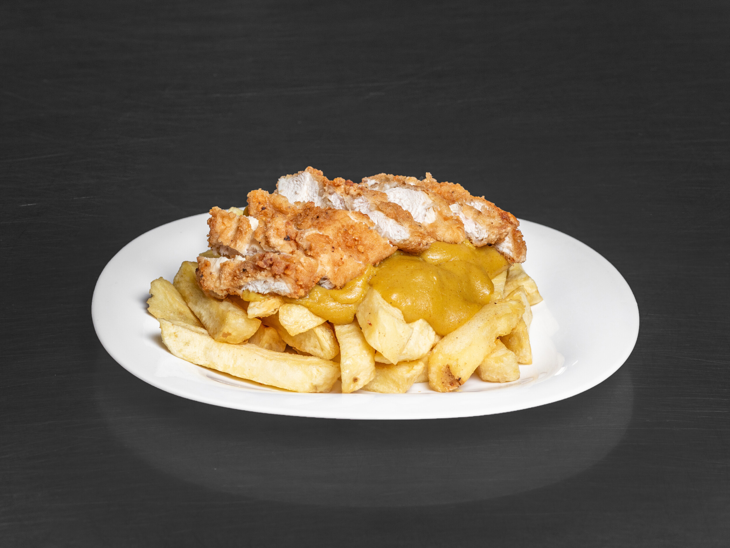 Chicken Curry & Chip Tray